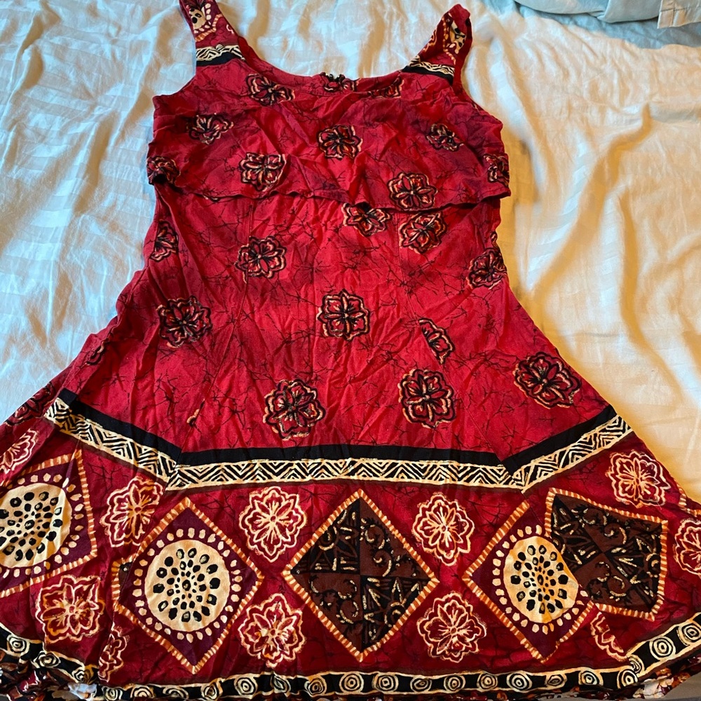 Vintage Tribal print dress